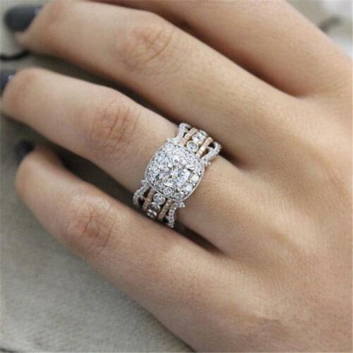 Wedding Size 6-10 Infinity White Fashion Women Jewelry Rings