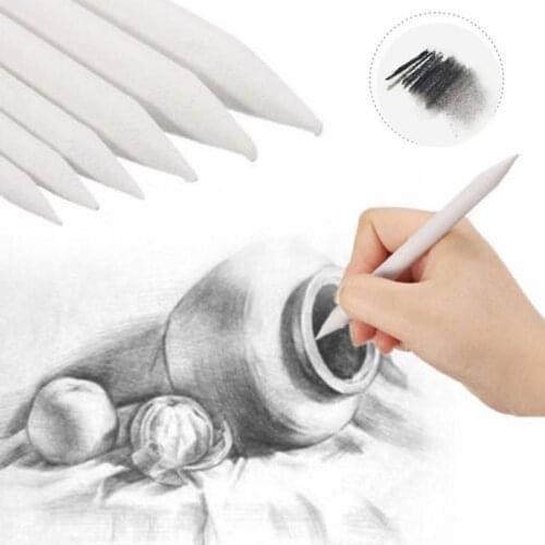 3 Pcs Blending Smudge Stump Stick Tortillon Sketch shadows, Drawing Rice Pen areas Tool Art dark White Paper For making