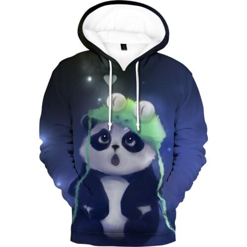 3D Printed Cute Panda Men Women Hoodies Sweatshirts Hot Sale China National Treasure Panda Tops Fashion Kids Hoodies Oversized