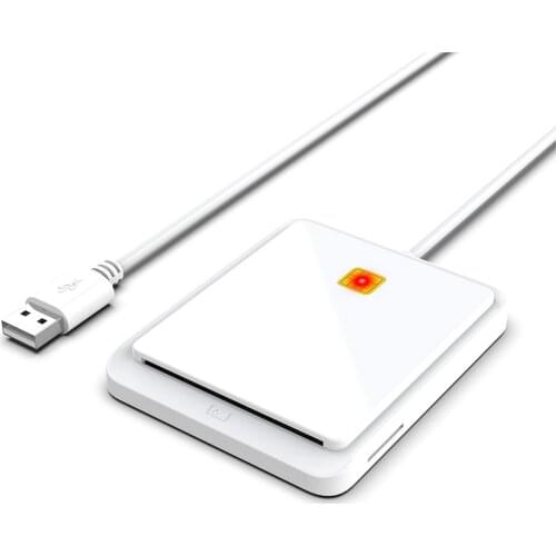 USB 2.0 Smart Card Reader Memory for ID Bank SIM CAC ID Card Cloner Connector Adapter for Windows XP Windows 7/8/8.1/10