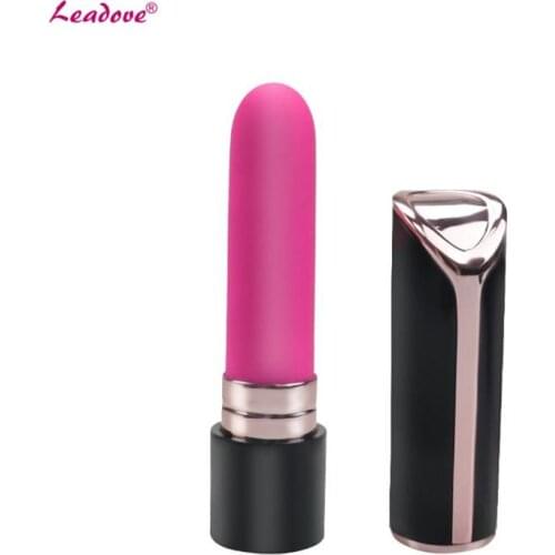 USB Charge 10 Speeds Mini Discreet Lipstick Vibrator Waterproof Vibrating Jump Egg Bullet Vibrator Massage Sex Toy for Women