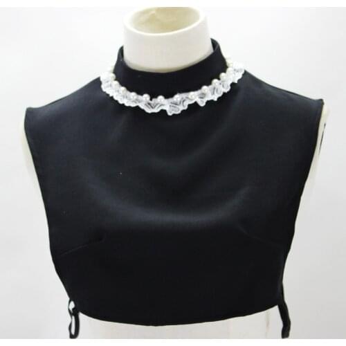 Fashion Lace Fake Collar Women Half Shirt Sweater False Collars Detachable Collar Removable Neck Tie Female Stand Nep Kraagie