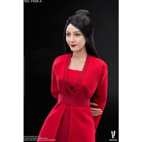 VERYCOOL VCL-1006 1/6 Woman Puppet Red Costume Dress12 Inch Woman Puppet Available In Stock