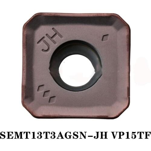 100% Original SEMT SEMT13T3AGSN JH VP15TF SEMT13T3AGSN JM Carbide Insert CNC Blade Lathe Insertion Machined High Efficient