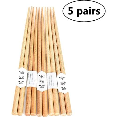 30Sets Natural Beech Japanese-style Chopsticks Kitchen Tableware Tool