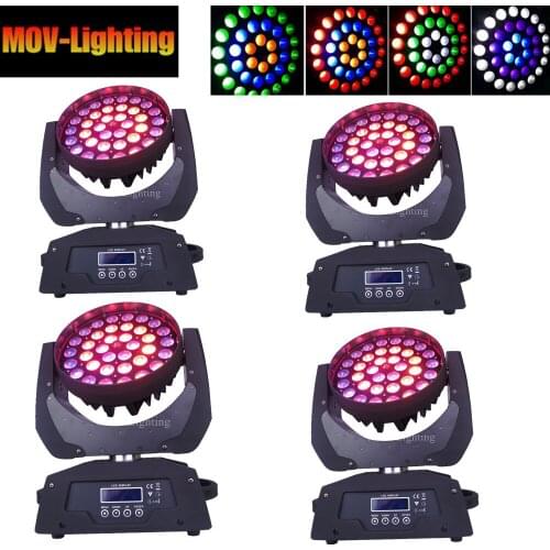 36x18W RGBWA UV 6in1 Led Moving Head Light Zoomable 11-58 Degree Stage