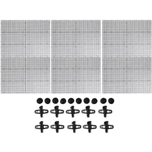 16pcs Fish Tank Divider Set Aquarium Divider Panel Separator For Isolation Fish Tank Mesh Filtering Anti-Turning Partition