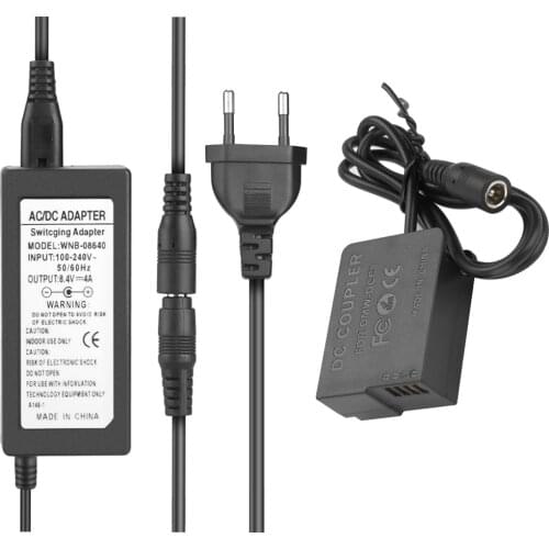 Fully Decoded DMW-DCC8 BLC12 dummy battery AC Coupler for Lumix GX8 FZ1000 FZ2500 FZ300 G7 G6 G5 G85