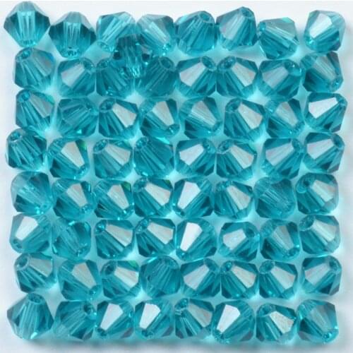 100pcs 4mm Bicone Austria Crystal Beads Charm Glass Beads Loose Spacer Bead for DIY Jewelry Making