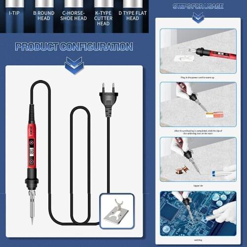 ANENG Electric soldering iron Digital Display Adjustable temperature soldering iron tips 220V/110V Welding solder Tools