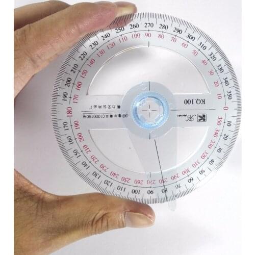 Full Circle Goniasmometer Primary school students Goniasmometer Belt Goniasmometer pointer full circle