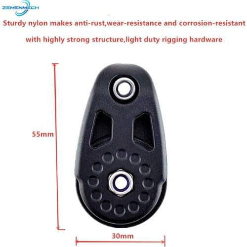 Kayak Boat Rope Nylon Pulley Block Marine Sheave Lifting Anchor Wheel Accessories Sailing Dinghy Outdoor Water Sport Hardware