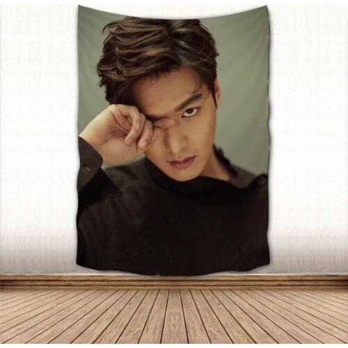 Beautiful Kpop Lee Min Ho Tapestry Wall Hanging Wall Fabric Tapestry Art Home Decoration Sleeping Pad Wall Carpets Dorm Decor