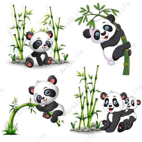 Cute Lovely Pandas Stencils Hot New Metal Cutting Dies for Making Scrapbook Papper Card Album Birthday Card Embossing Cut Dies