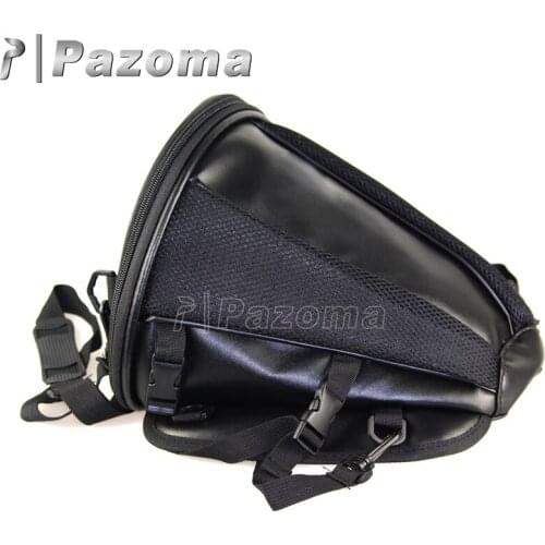 Motorcycle Accessories Black Tail Rear Seat Bag Storage Bag Retro Luggage Package Saddle Bag