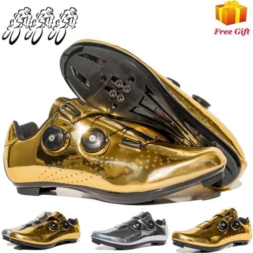Senge Leisure Riding Shoes Mens Lock-free Winter Bicycle Lock Shoes Hard-sole Power Road Bike Mountain Bike Shoes Women