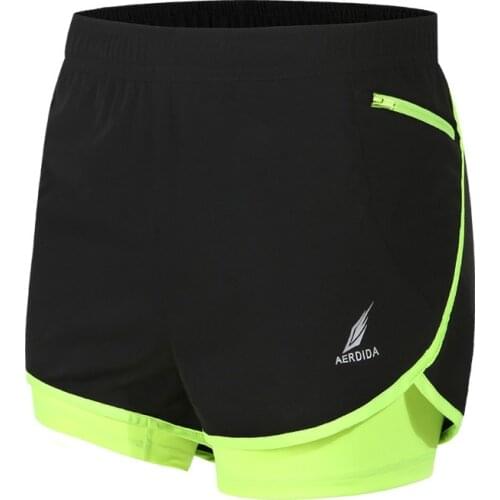2 in 1 Mens Marathon Running Shorts Jogging Sports Shorts M-4XL Training Short Sport Homme Pantalones Cortos Deportivos Hombre