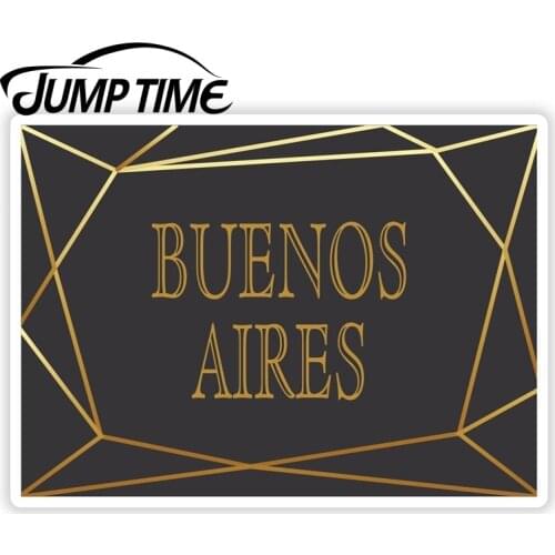 Jump Time Buenos Aires Argentina Art Deco Stickers Travel Sticker Luggage Decal Truck Window Car Wrap Car Accessories
