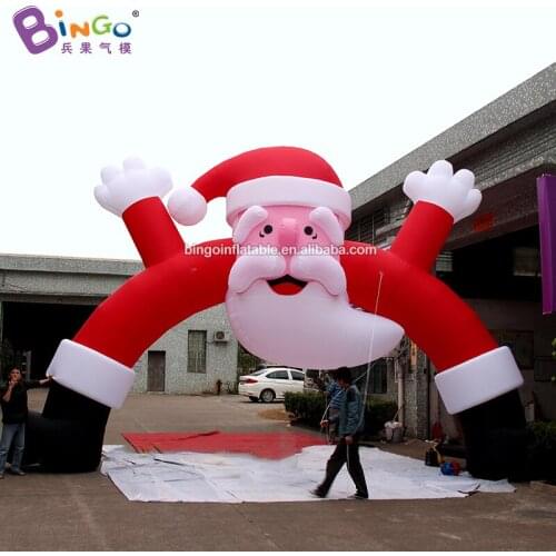 Personalized 8m width inflatable santa claus arch / inflatable santa arch for decoration toys