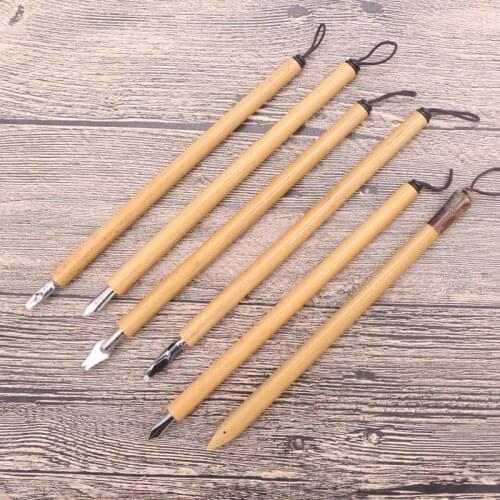 5PCS Bamboo Dip Pen For Calligraphy Writing Drawing Fountain Pens Set Gift Package Stationery Supplies