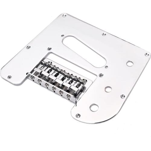 Silver LAP Steel Guitar Pickguard With Bridge Set Electric LAP Guitar Parts