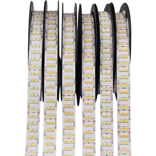 240LED/m Led Strip Light Tape SMD 2835 Double Row 5m 12V 24V Waterproof Flexible Led Lights Cold White/Natural White/Warm White