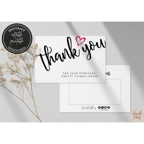 Fill in thank you printable,Add logo,Instant Download, Poshmark Thank you cards,business package template,Review cards for busin