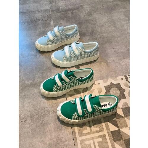 Velcro Sports And Leisure Womens Shoes Spring And Summer New Fashion All-Match Platform Canvas Shoes