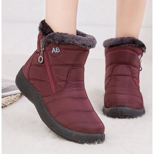 Women Boots 2020 Fashion Waterproof Snow Boots For Winter Shoes Women Casual Lightweight Ankle Botas Mujer Warm Winter Boots
