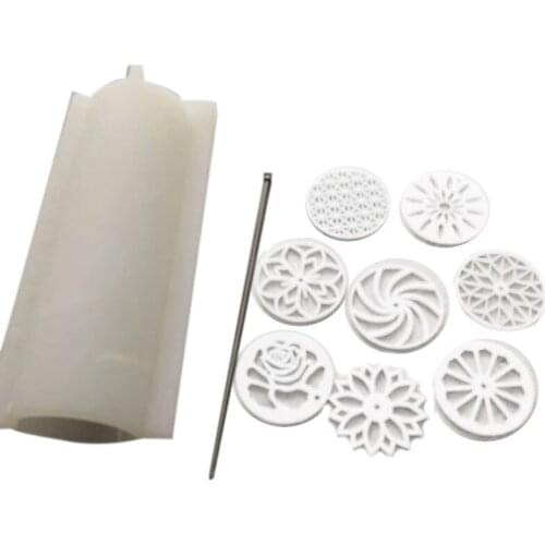 1Set Acrylic Pull Through Caleidoscope Soap Shaper 1000Ml Tube Silicone Soap Mold