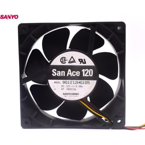 1pcs 9G1212HG105 12038 120mm 12cm DC 12V 0.98A cpu cooler heatsink axial cooling Fan