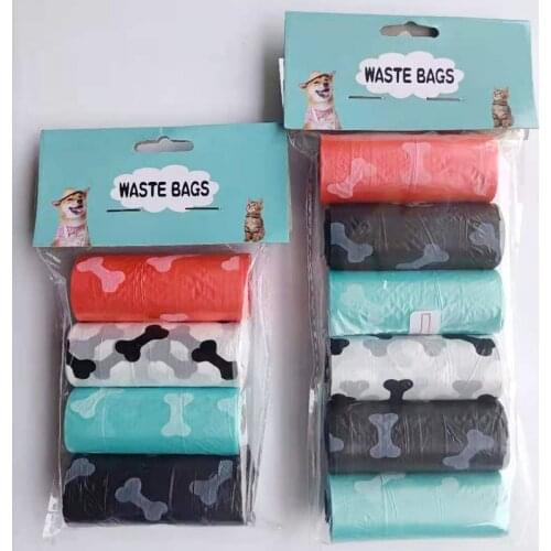 15 Pcs/roll Dog Poop Bag Portable Cleaning Bags Cleaning Supplies Dog Products Dog Poop Bags Cat Supplies