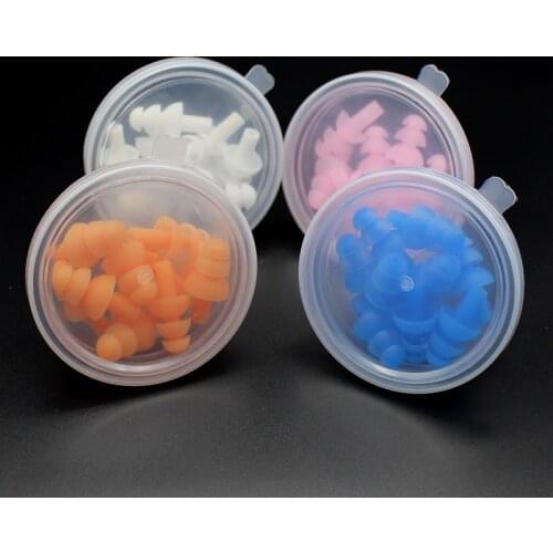 2Boxs=20Pcs Soft Silicone Ear Plugs Sound Insulation Ear Protection Earplugs Anti Snoring Sleeping For Travel Noise Reduction