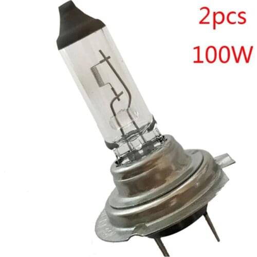2Pcs H7 55W/100W 12V 3500-4500k Headlight White Light Lamp Bulbs Car Lights Exterior Auto Light