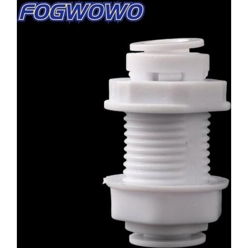 Garden irrigation 1/4 Inch Quick Straight-Through Joint Pipe Connector Reverse Osmosis Water Fittings Tube Plate-Piercing 2 Pcs