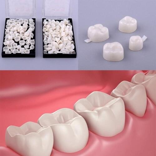50Pcs Resin Dentistry Oral Dental Temporary Posterior Anterior Teeth Crown Resin Tooth Fashion Oral Supplies Newest