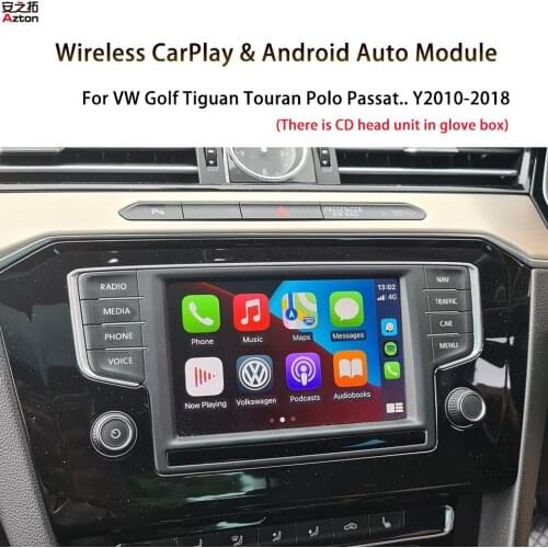 AZTON Android Auto Apple CarPlay Wireless For VW Golf Touran Teramont PHIDEON GTI B8 CarPlay Navigation Multimedia System