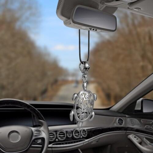 Car Accessories Metal Turtle Decoration Hanging Pendant Automobile Interior Rearview Mirror Tortoise Animal Suspension Ornaments