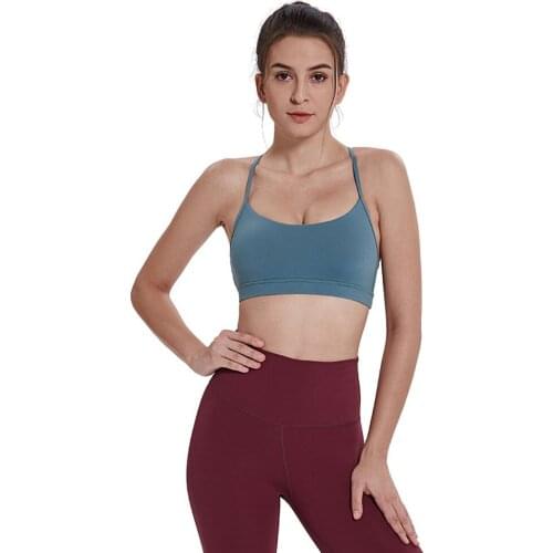 Naked-feel Fabric Yoga Fitness Bras Sports Bra Tube Top Fitness Sportswear Female Underwear Running Bra Tops Fast Dry