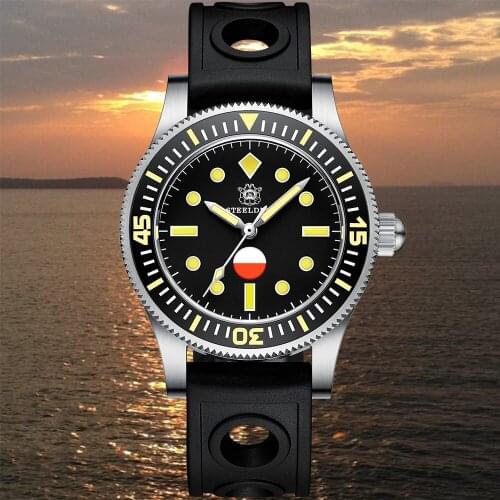 Steeldive SD1952T 41MM Japan NH35 Automatic Watches Ceramic Bezel Diving Wrist Watches Men