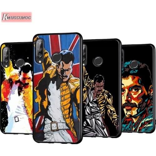 Queen Freddie Mercury Anti-Fall Phone Case for Huawei P30 P20 P40 Lite E Pro P Smart Z Plus 2019 P10 P9 Lite Back Cover