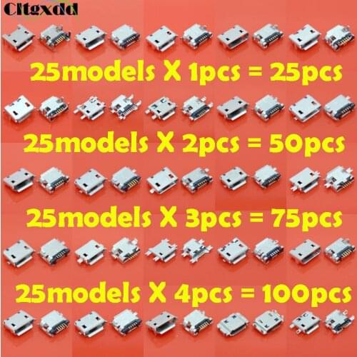 Cltgxdd 25models For Samsung Lenovo Huawei ZTE etc tablet GPS Common 5 pin 7 pin Micro USB jack socket charging port connector