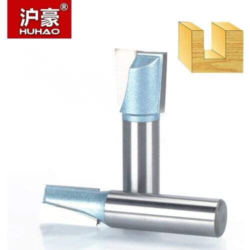 HUHAO 1pc 1/2" 1/4" Shank Wood Cleaning Bottom Router Bit Industrial Grade CNC Bits For Woodworking Cutting Tools