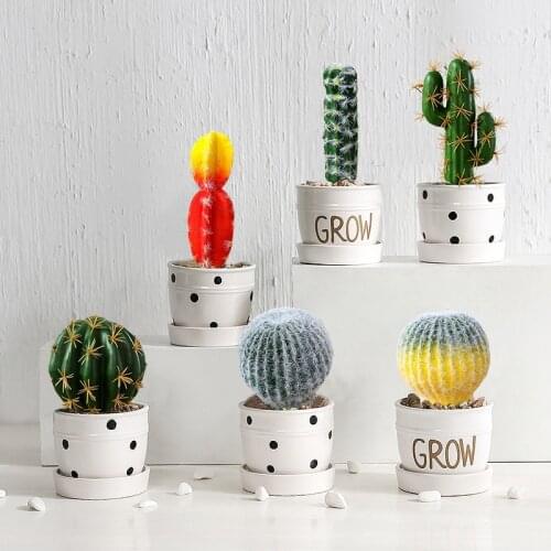 Artificial Green Purple Red Flocking Succulent Plants DIY Home Garden Office Wedding Decoration Mini Bonsai Plante Artificielle