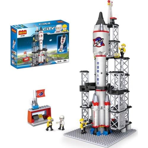 Aerospace Culture Education Assembled Building Block Toys Childrens Space Rocket Model Benefit Intelligence Small Particle Toy