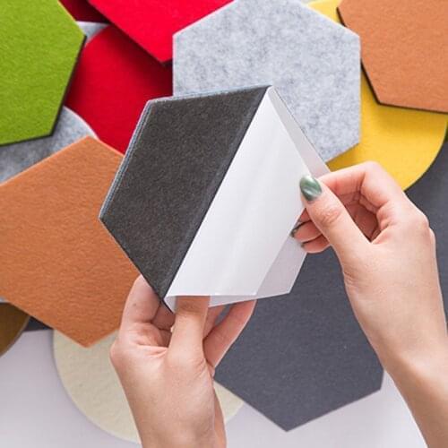 Colorful Felt Hexagon Wall Stickers Multipurpose Creative Decorative Wallpapers For Household Home Living Room Decorative Sheet