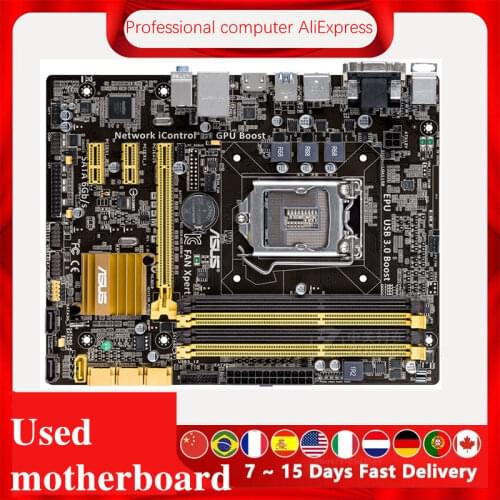 For Asus B85M-G Desktop Motherboard B85 LGA 1150 For Core i7 i5 i3 SATA3 USB3.0 Original Used Mainboard