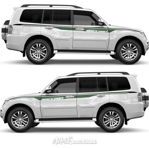 FOR Mitsubishi Pajero V93 V97 car sticker body exterior modification special sports beautiful decal accessories