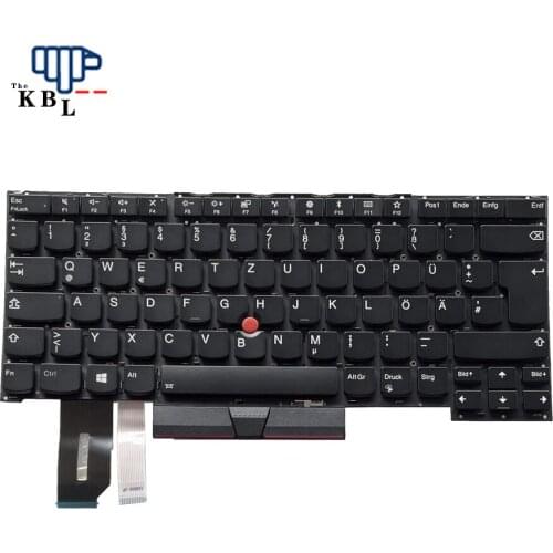 New For Lenovo Thinkpad E480 E490 R480 R490 L490 Germany Language (No Frame) (Black Left&Right Key) Backlit Laptop Keyboard SN2