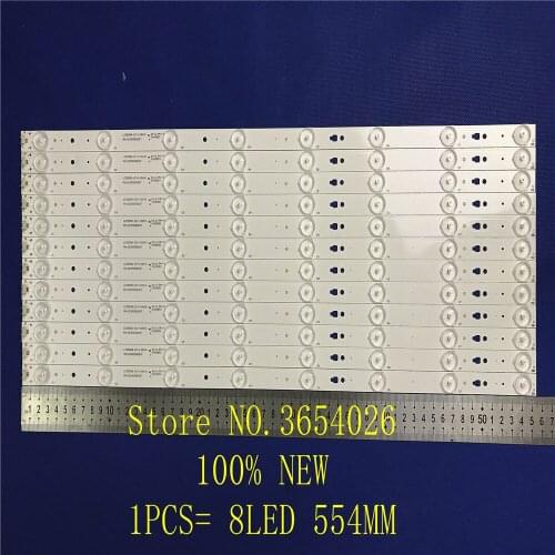 NEW 12PCS/set LED Backlight strip 8 lamp For Haier LE55F3000W Light Bar LED55D8-ZC14-05(A) 30355008207 30355008210 LE55F3000W